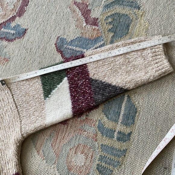 Sezane Nathanael Sweater Abstract Colorblock Knit Jumper Medium - Picture 9 of 9
